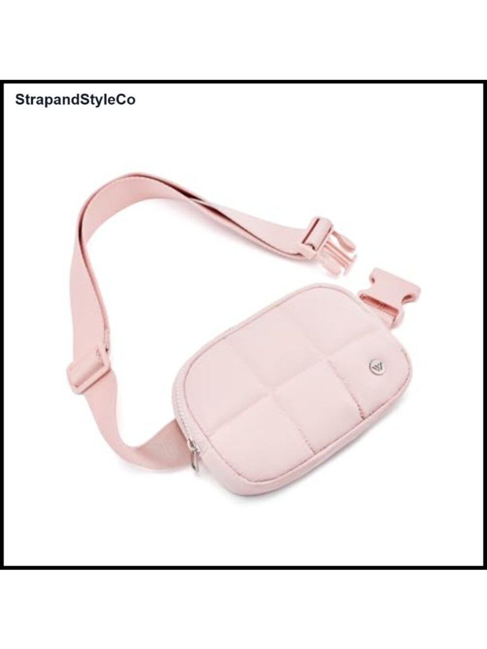 Quilted Nylon Waterproof Puffer Fanny Pack Belt Bag Crossbody